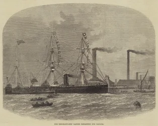 La Nave degli Emigranti Ganges in partenza per il Canada